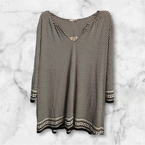 DALIA EUC WOMENS TOP SHIRT BLOUSE BLACK SUMMER SPRING CASUAL PLUS SIZE 3X